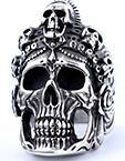 Wholesale  Simple Retro Punk Goethe Ring Titanium Steel Rust-free Fashion Jewelry Ring Pendant